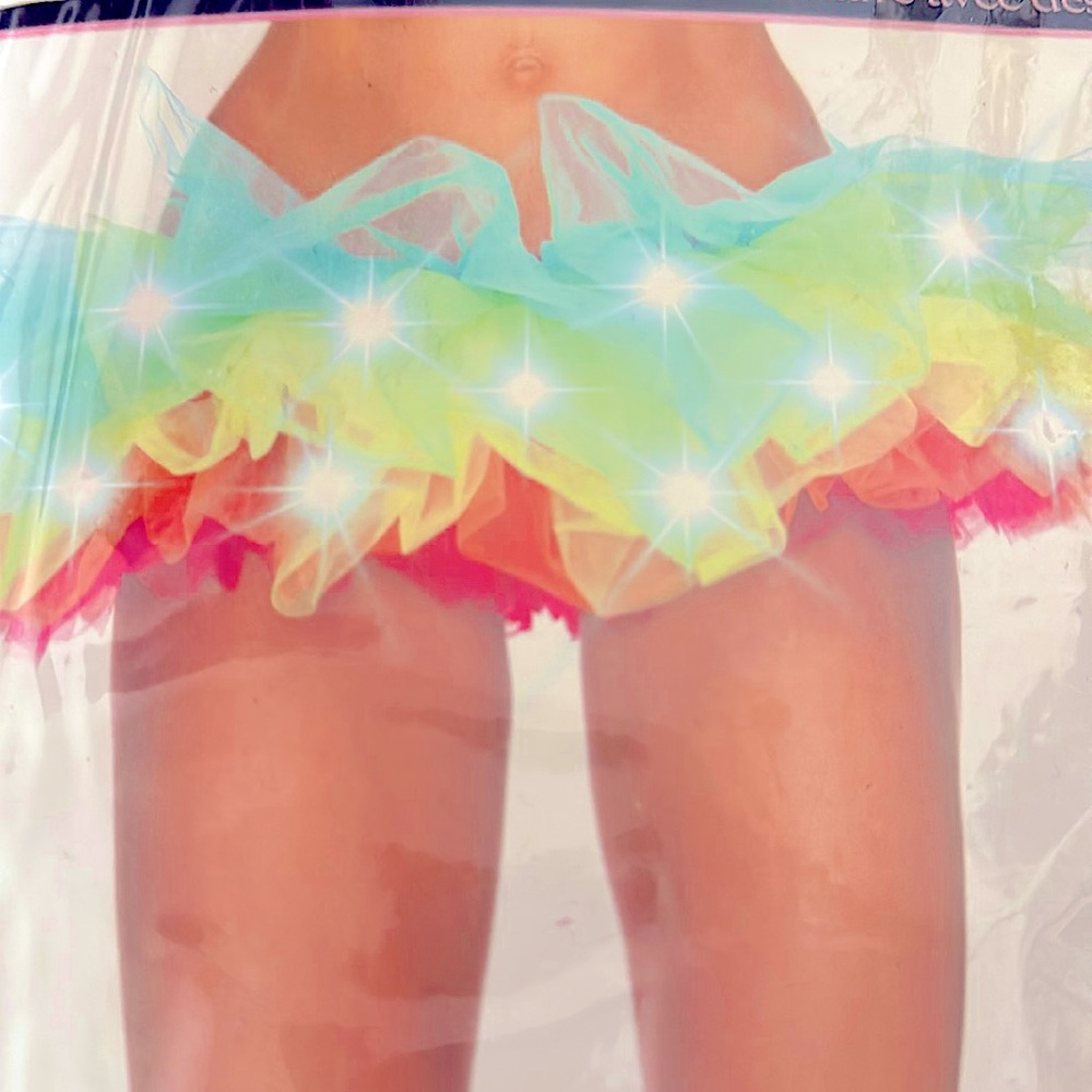 LED Rainbow Organza Tutu